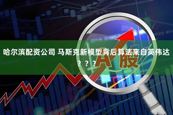 哈尔滨配资公司 马斯克新模型背后算法来自英伟达？？？